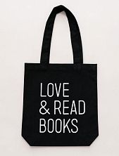 Сумка шоппер «Love and read», чёрный