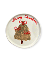 Тарелка ручной работы на Новый год с ёлкой «Merry Christmas», керамика, 23 см, превью фото 1