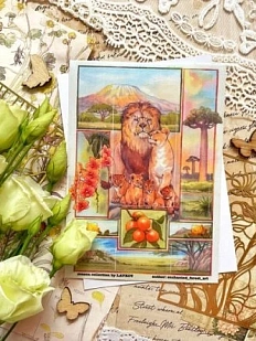 Стикерпак Лавкот «Лето. Львы», А6