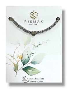 Браслет ручной работы с сердцем, нержавеющая сталь