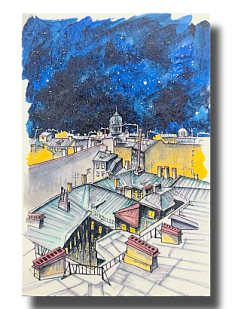 Открытка «Космос в Петербурге», Elizabeth Madar