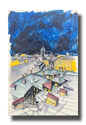 Открытка «Космос в Петербурге», Elizabeth Madar