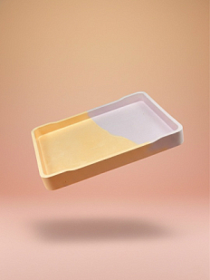 Поднос прямоугольный, «Classic», персиковый с розовым