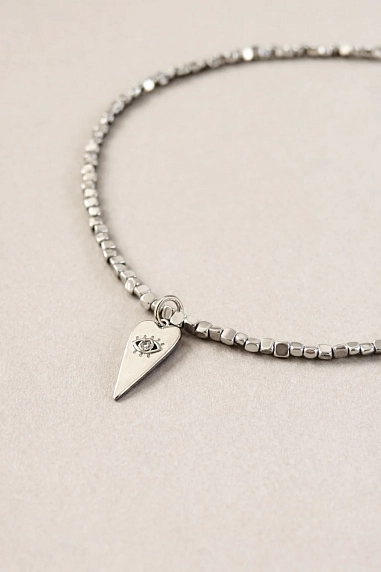 Чокер из блестящего гематита с подвеской Мигетт, в ассортименте, фото 10.