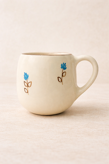 Кружка ручной работы круглая Hands in clay «Воробей», керамика, 400 мл, фото 3.