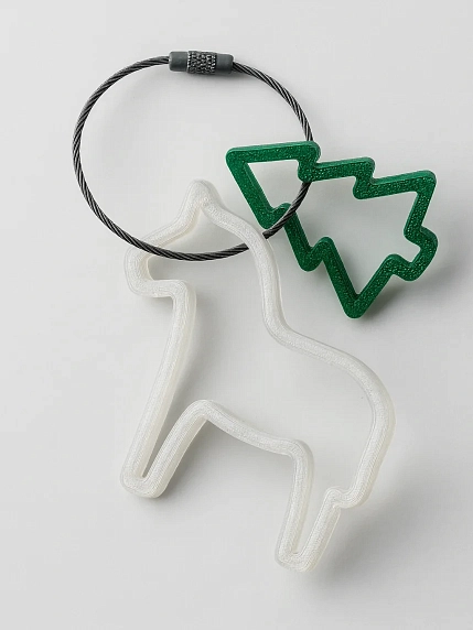 Брелок, обвес на сумку DARI DARI «Лошадка с ёлочкой», белый, 6 см, фото 3.