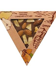 Шоколад молочный с миндалем и грушей