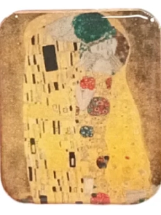 Значок с картиной «Поцелуй»