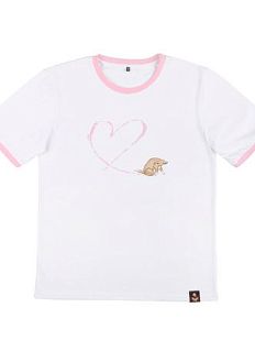 Футболка ШКЯ х Barking Store «С любовью», XL муж., розовый