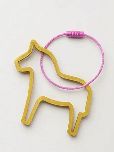 Брелок, обвес на сумку DARI DARI «Лошадка», тёмно-золотистый, 7 см