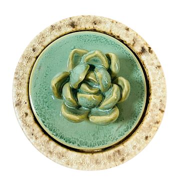 Шкатулка «Суккуленты №3», 7 см, керамика, фото 2.