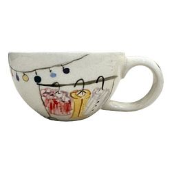 Чашка для чая ручной работы с котиком в ассортименте, керамика, 150 мл
