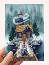 Открытка Анна Спешилова «Тишина», односторонняя