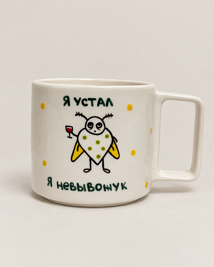 Кружка ручной работы Hands in Clay «Невывожук», керамика, 450 мл, фото 1.