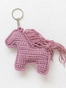 Вязаный брелок ЦИЛИНСКАЯ «Лошадка», сиреневый, превью фото 1