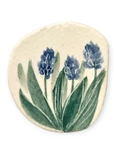 Брошь ручной работы Верба керамика «Гиацинт», керамика