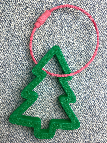 Брелок, обвес на сумку «Ёлочка», зелёный, 6 см, фото 2.
