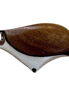 Брошь «Ёжик», коричневая