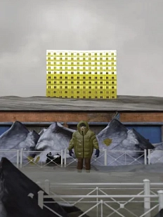 Открытка ШКЯ «Парень на остановке», А6