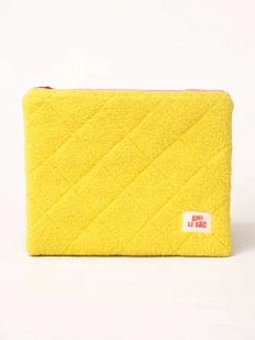Мини-кошелёк ручной работы АМИ (Ami lé sac), жёлтый, махровый
