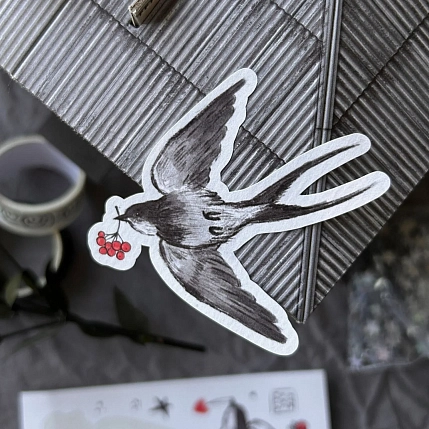 Стикерпак Лемниската «Ласточки», 12 х 12 см, фото 3.