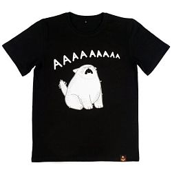 Футболка Barking Store «Кот АААА», 2XL муж., чёрный