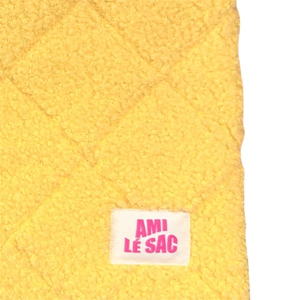 Мини-кошелёк ручной работы АМИ (Ami lé sac), жёлтый, махровый, фото 3.