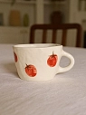 Чашка для чая ручной работы Помидоры красная, керамика, 250 мл, превью фото 4