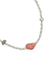 Чокер ручной работы с подвеской ‭«Коралловая ракушка» 