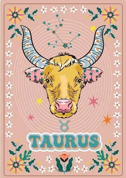 Тетрадь DARI DARI со знаком зодиака «Телец», А5, 40 листов, розовый, фото 3.