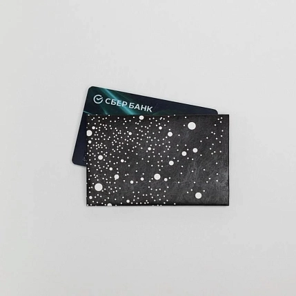 Мини-кошелёк кардхолдер New Wallet «New Milkyway», черный, фото 6.