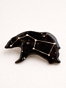 Брошь ручной работы Elizabeth Madar Космическая медведица, чёрная, керамика, превью фото 1