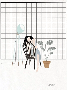 Открытка ЙЕТТИ «Home», А6