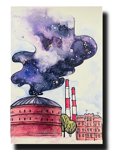 Открытка «Планетарий», Elizabeth Madar