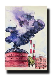Открытка «Планетарий», Elizabeth Madar