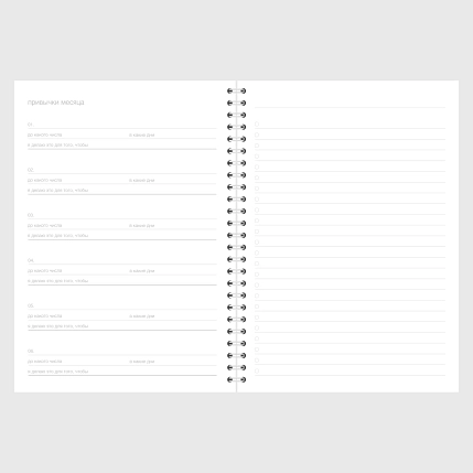 Ежедневник Mitrozhe «Смелость», белый, А5, фото 2.
