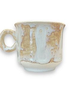 Чашка для чая ручной работы с эффектом мрамора, бело-розовая, фарфор, 120 мл