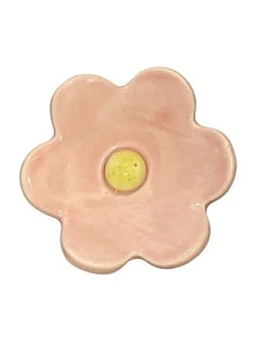 Подставка для украшений ручной работы «Розовый цветочек», керамика