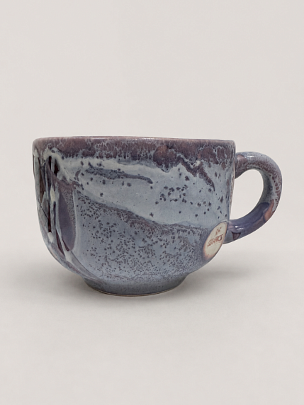 Кружка ручной работы Тата вытворяет/NF ceramics «Просветленная p***ets», керамика, 600 мл, сиреневая, фото 2.
