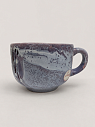 Кружка ручной работы Тата вытворяет/NF ceramics «Просветленная p***ets», керамика, 600 мл, сиреневая, превью фото 2