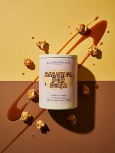 Cвеча «Карамельный попкорн», соевый воск, 250 мл