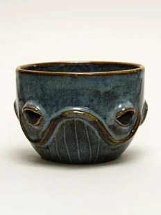 Кружка ручной работы «Кит», синяя, керамика, 300 мл