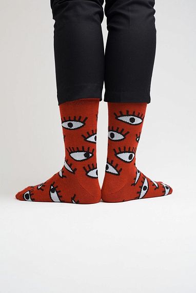 Носки «Глаза будущего», р-р 38-41, красные, фото 3.