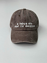 Кепка «A tebya eto *bat ne dolzhno», серо-коричневая, превью фото 1
