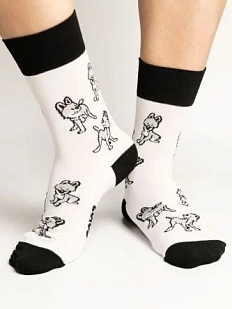 Носки «Стая Маугли», р-р 42-46, белые