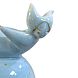 Статуэтка ручной работы «Летящий», голубой, керамика, превью фото 3