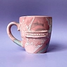 Кружка ручной работы Тата вытворяет/NF ceramics «Перфекцехуист», розовая, керамика, 400 мл, превью фото 3