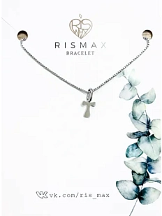 Подвеска ручной работы на цепочке с bubble буквой T, нержавеющая сталь