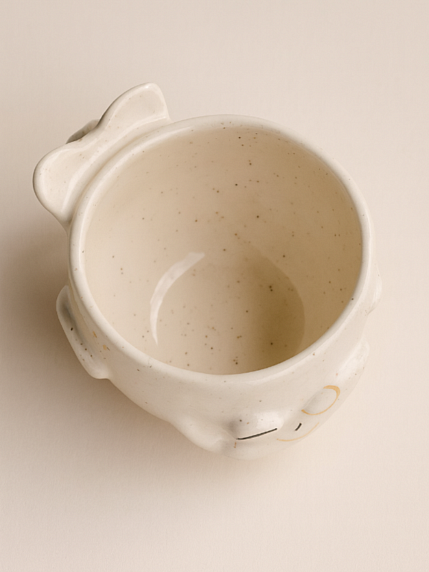 Кружка ручной работы «Кит», белая, керамика, 300 мл, фото 3.