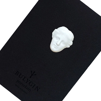 Брошь ручной работы Фарфор Булыгина «Венера», белая, фото 2.